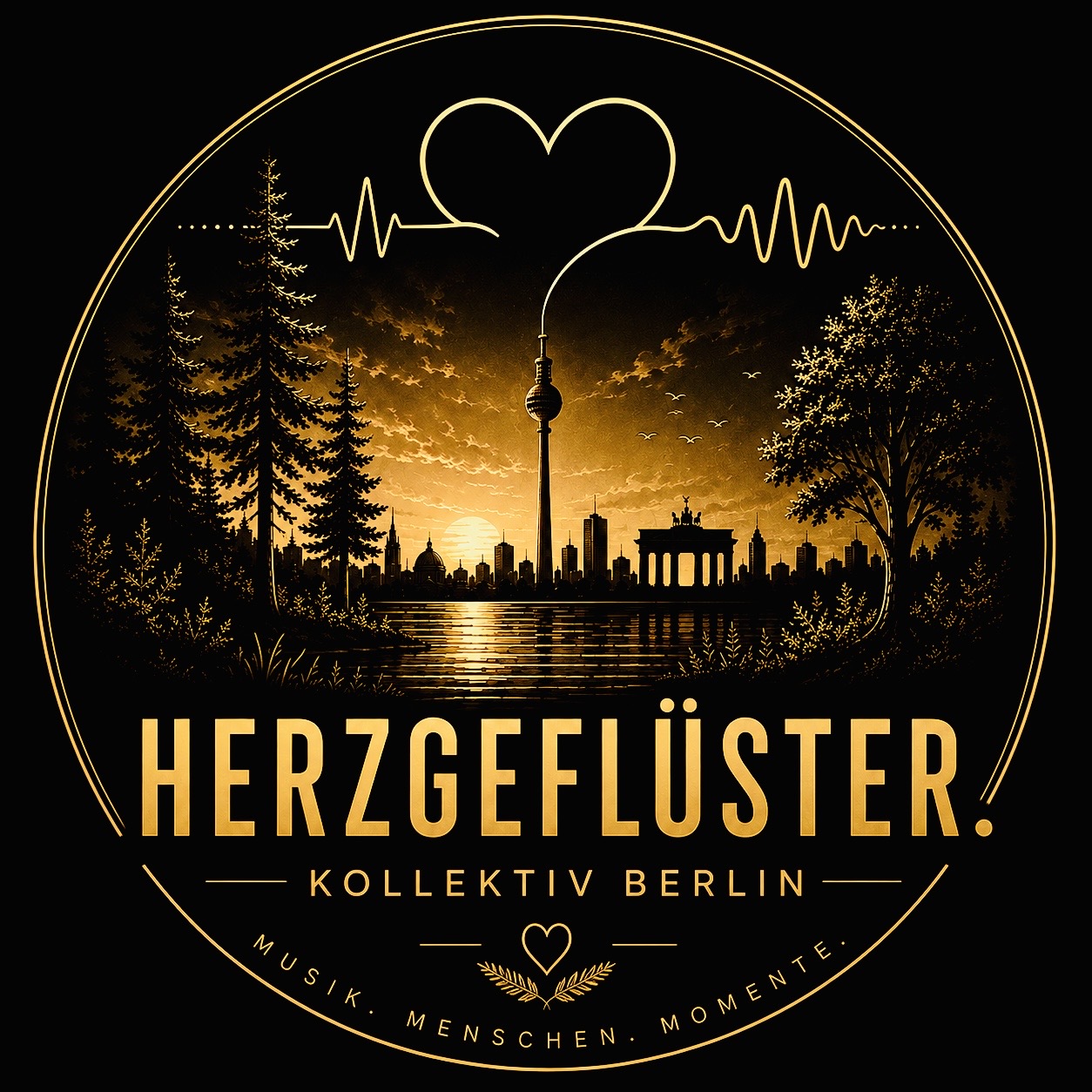 HERZGEFLÜSTER. KOLLEKTIV BERLIN Logo